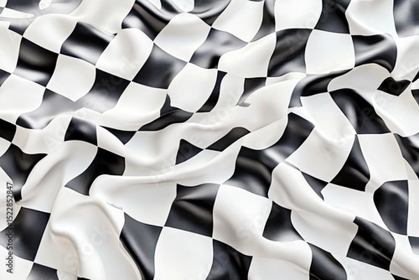 Obraz Checkered flag waving