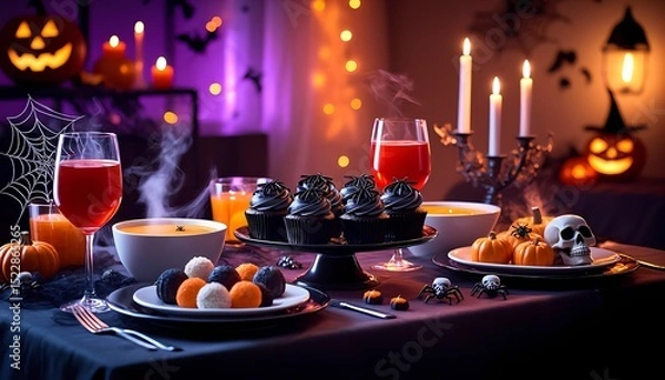 Obraz halloween party table