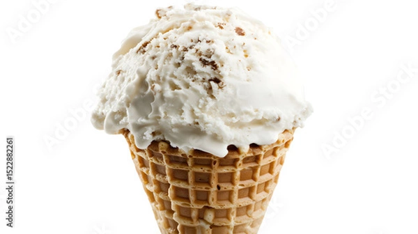 Obraz Waffle cone isolated on a white  or transparent background 