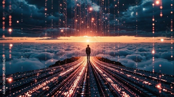 Obraz traffic in the night