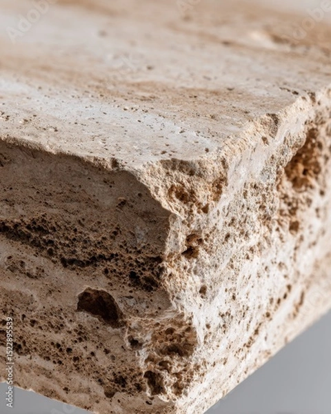 Obraz Closeup of textured natural stone surface for architectural design and construction
