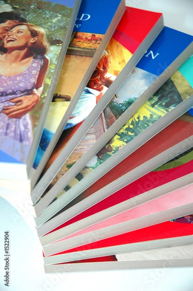 Obraz colourful paperbacks