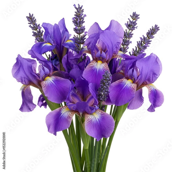Obraz iris flowers isolated on white