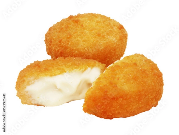 Obraz Cheese breaded croquette / Transparent background
