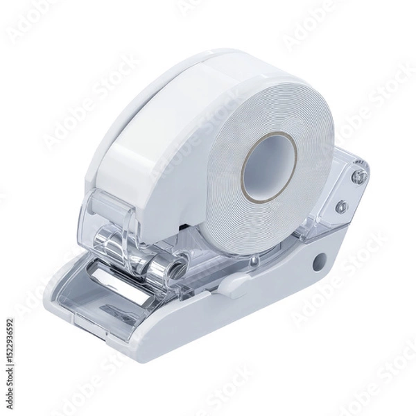 Fototapeta High-Resolution 3D Render of a Modern White Label