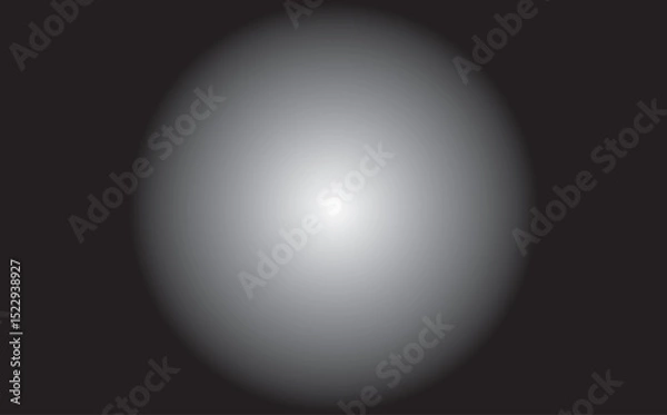 Fototapeta Simple grayscale spotlight effect on a black background