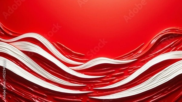 Obraz Red and white abstract background