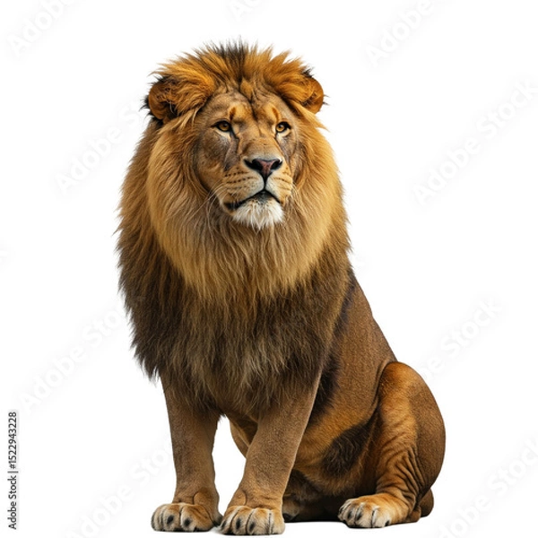 Obraz lion isolated on white