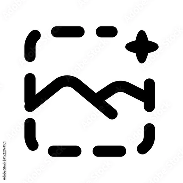 Fototapeta remove background line icon
