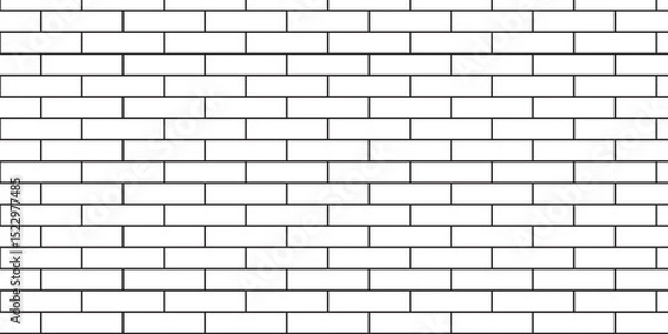 Fototapeta White brick background texture. White brick pattern and white background wall brick.	