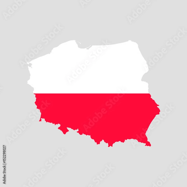 Fototapeta Poland map
