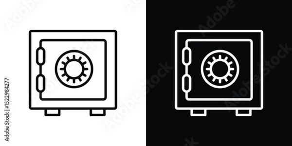 Fototapeta Bank vault icon Graphic vector set for ui design