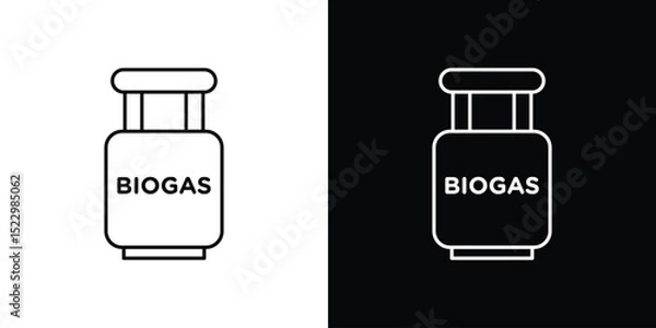 Fototapeta Biogas icon Graphic vector set for ui design