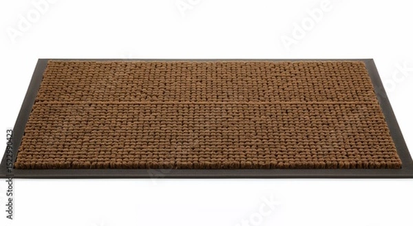 Obraz Light brown doormat with dark gray frame
