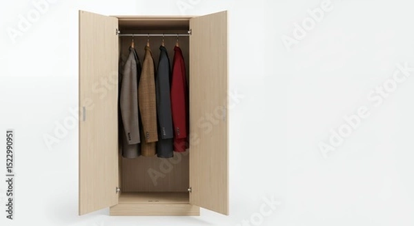 Obraz Open closet with clothes