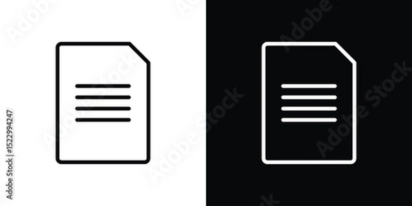 Fototapeta Document icon Graphic vector set for ui design