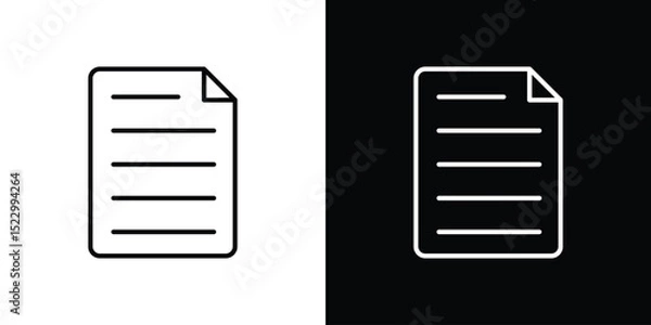 Fototapeta Document icon Graphic vector set for ui design