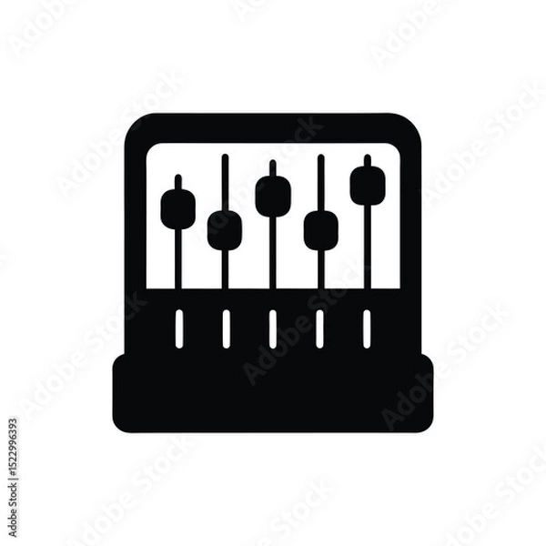 Obraz abacus icon isolated on white