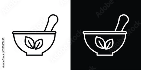 Fototapeta Herbal medicine icon Graphic vector set for ui design