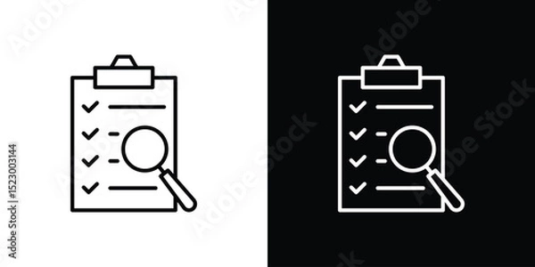 Fototapeta Inspection icon Graphic vector set for ui design