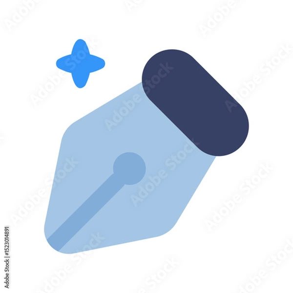 Fototapeta pentool ai flat icon