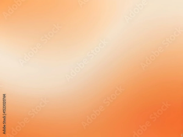 Fototapeta Orange White Smooth Gradient Background for Minimal Modern Digital Art and Design with ai