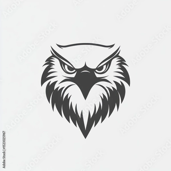 Obraz Intense eagle head graphic, stylized