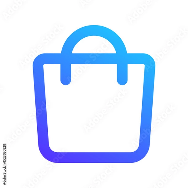 Fototapeta bag gradient icon