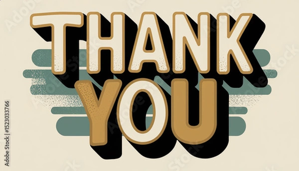 Obraz Creative expression of gratitude in a modern artistic style