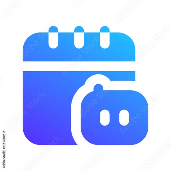 Obraz ai meeting assistant gradient fill icon