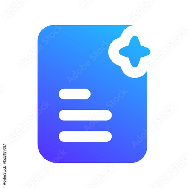 Obraz generate content gradient fill icon