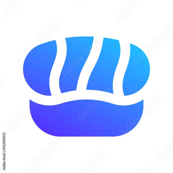 Fototapeta sushi gradient fill icon