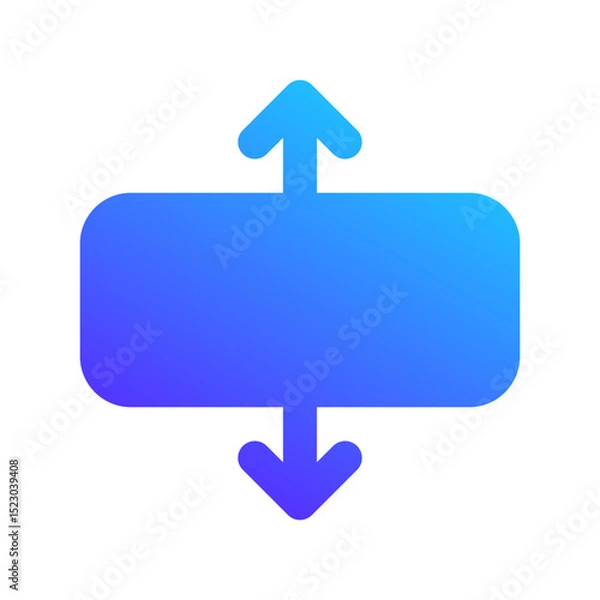 Fototapeta vertical expand ai gradient fill icon