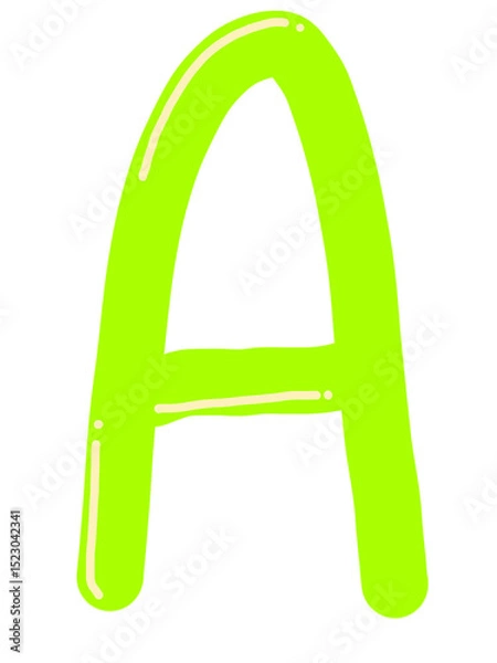 Obraz wooden alphabet letter a
