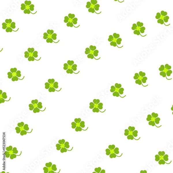 Obraz four leaf clover vector illustration