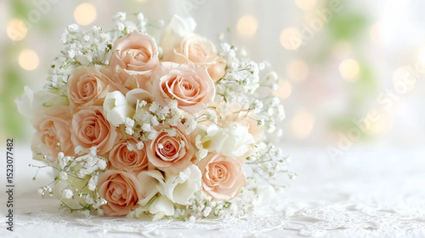 Obraz bridal bouquet, AI generated