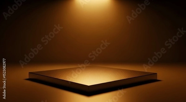 Obraz Golden Light on Square Pedestal