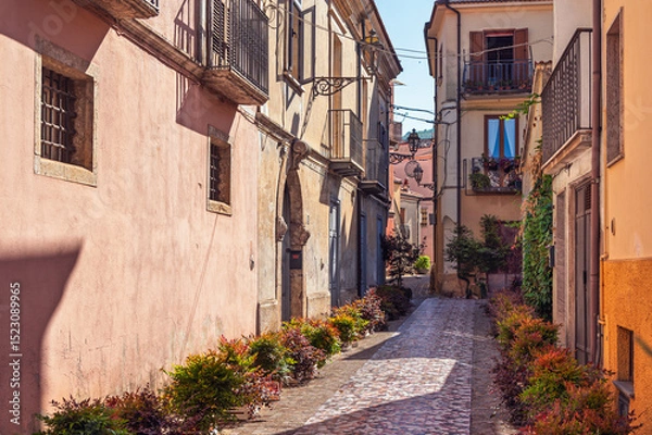 Obraz view of the village of Sarconi, Potenza province, Basilicata