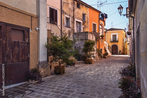 Obraz view of the village of Sarconi, Potenza province, Basilicata