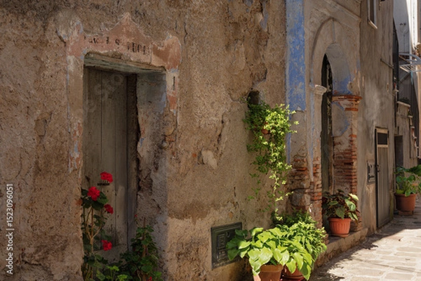 Obraz view of the village of Sarconi, Potenza province, Basilicata