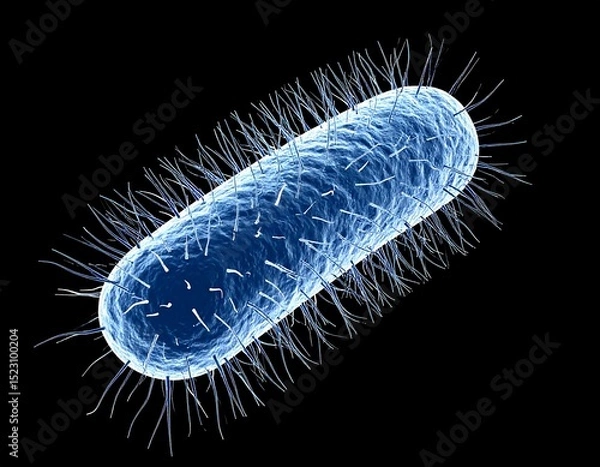 Fototapeta 3D rendering of a bacterium (1)