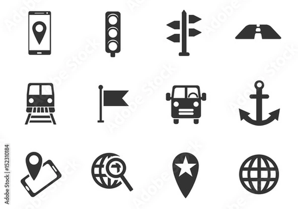 Obraz navigation icon set