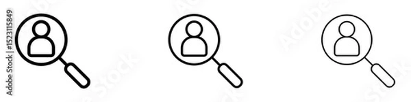 Fototapeta Hiring icons for web site, mobile application. Logo illustration.
