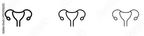 Obraz Gynecology icons for web site, mobile application. Logo illustration.