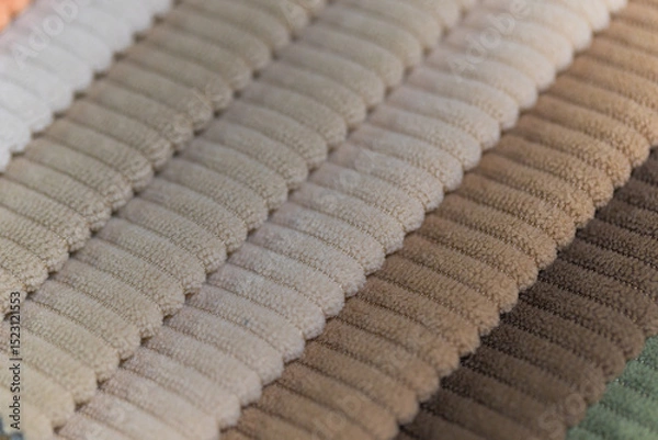 Obraz Colorful Corduroy Fabric Swatches