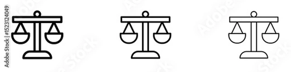 Obraz Ethics icons. Thin linear graphic pictogram for website