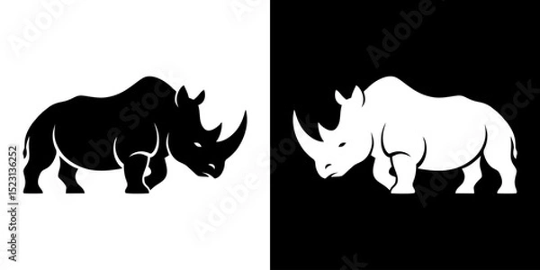 Fototapeta rhino logo