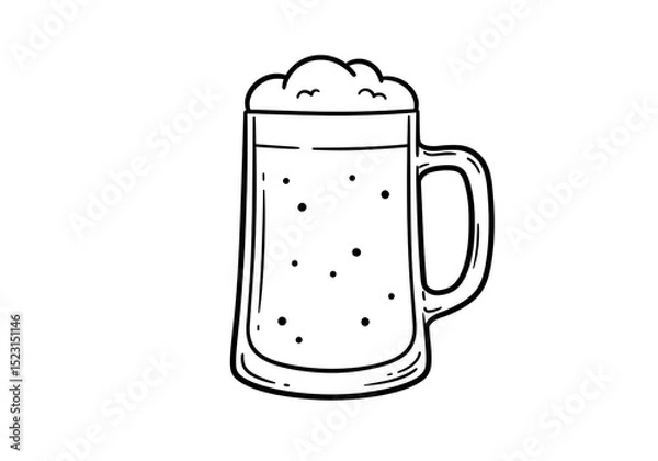 Fototapeta mug with beer