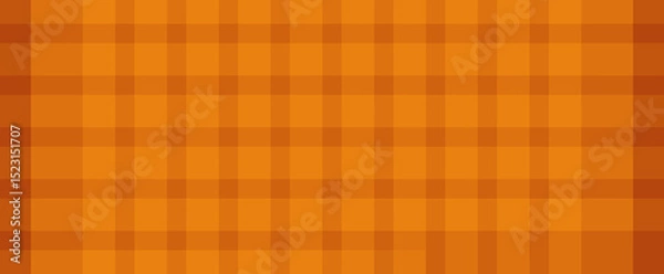Fototapeta Orange Plaid Pattern Vector Background