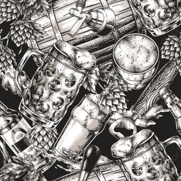 Obraz Craft beers and tools create buzz